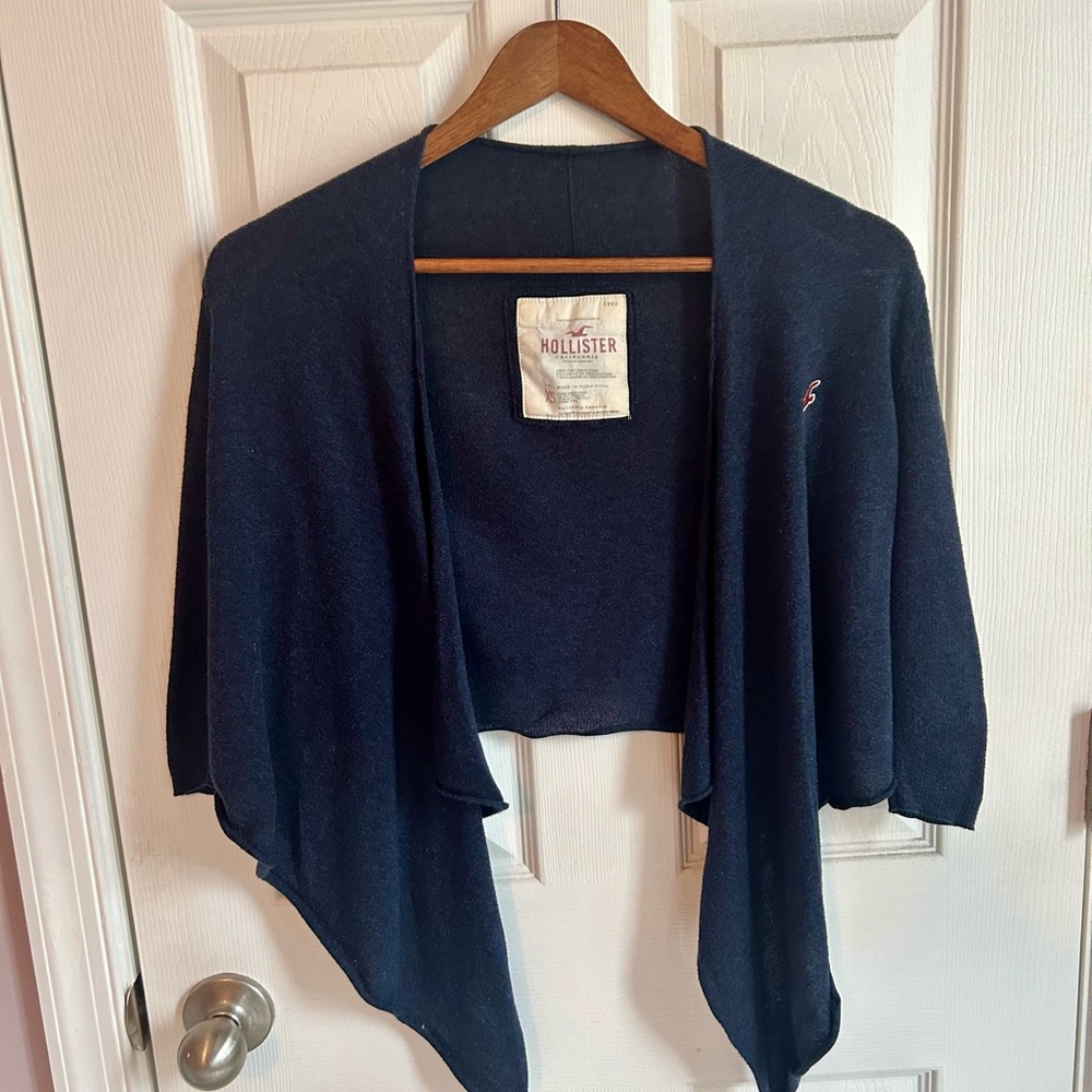 Hollister Women's Dark Blue Cardigan